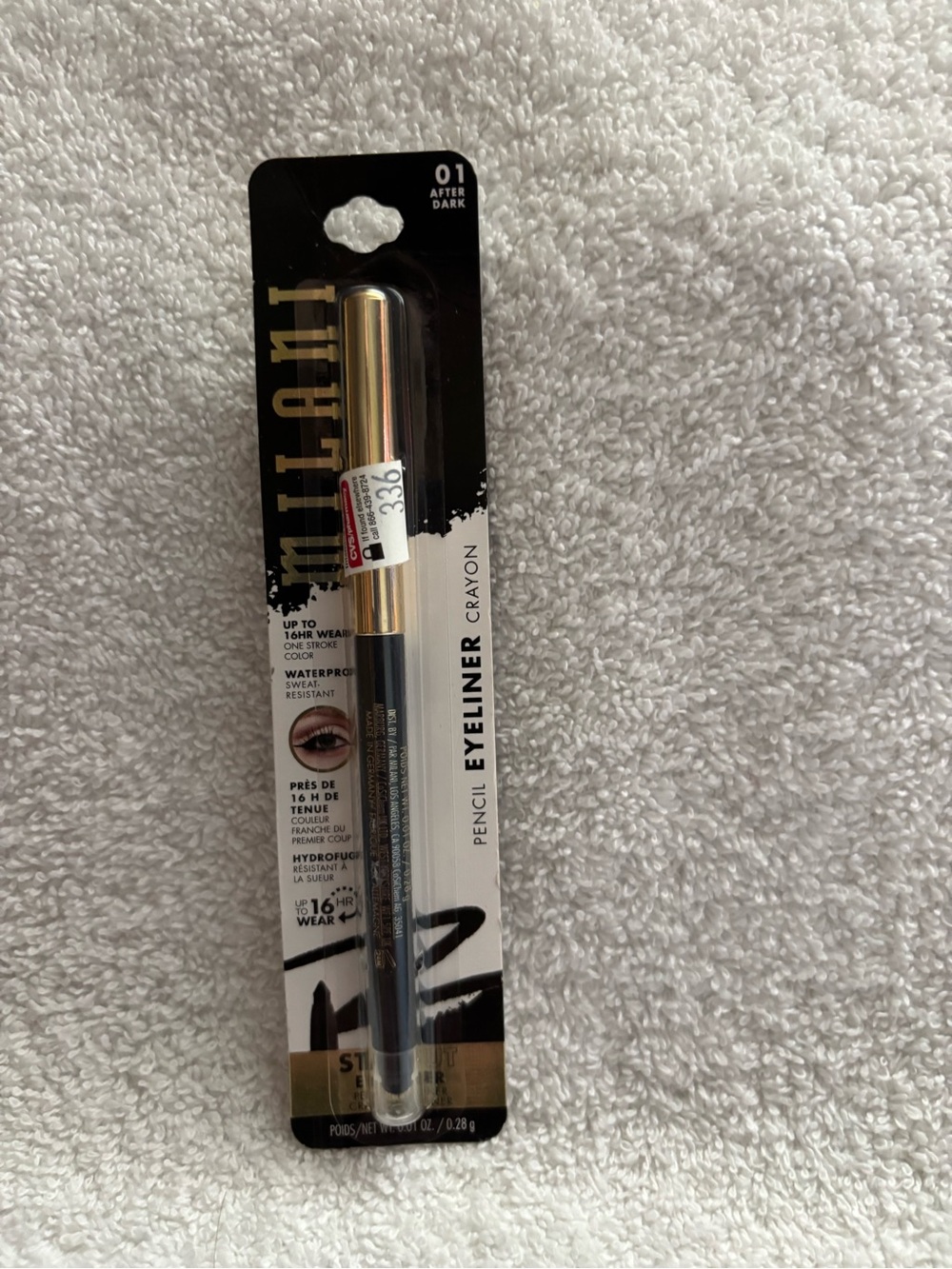 New milani pencil eyeliner crayon shade 01 after dark